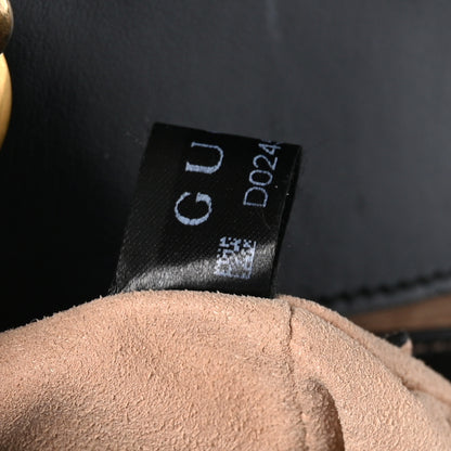 Gucci Calfskin Matelasse Mini GG Marmont Shoulder Bag Black 8 of 14