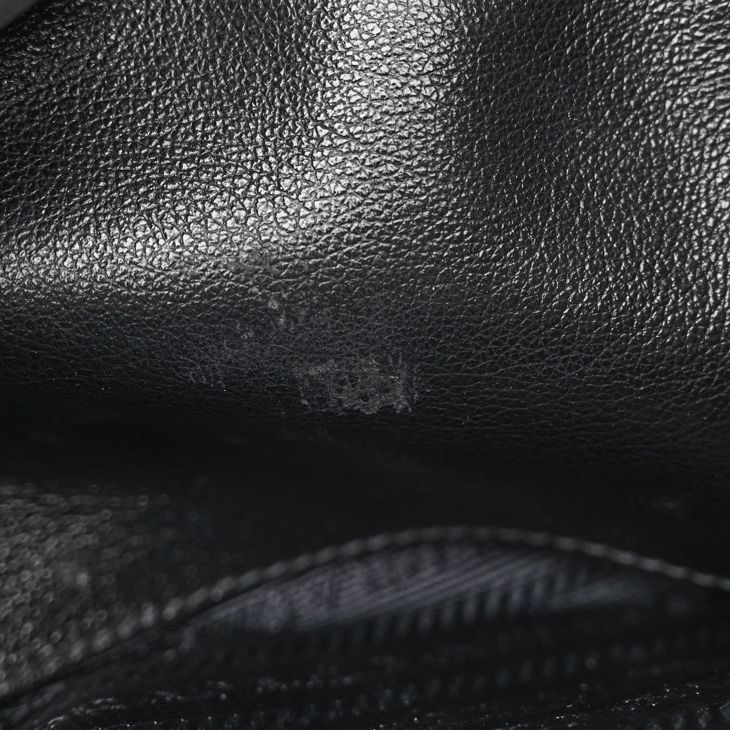 Prada Glace Calfskin Embossed Logo Tote Black 11 of 14