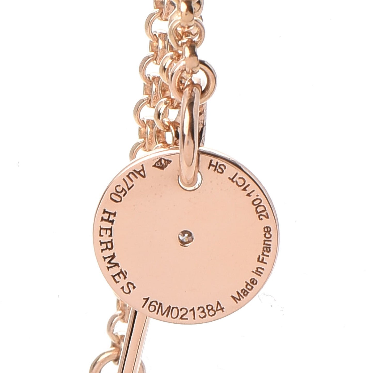 18K Rose Gold Diamond Gambade Bracelet SH