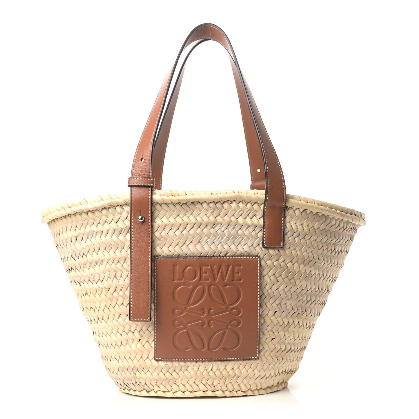 Raffia Basket Tote Bag Natural Tan