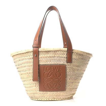 Loewe Raffia Basket Tote Bag Natural Tan 1 of 8
