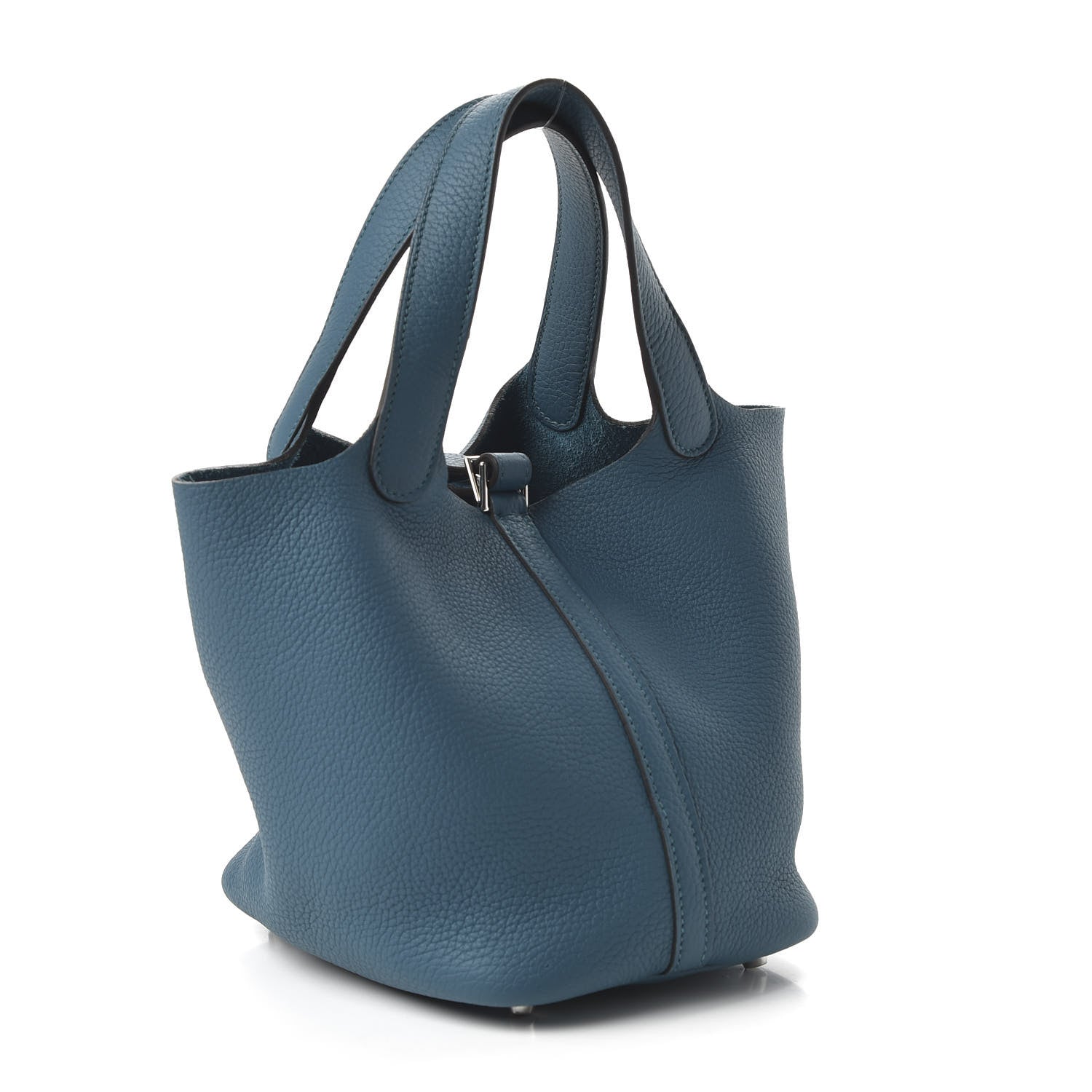 Hermes Taurillon Clemence Picotin Lock 18 PM Vert Bosphore 3 of 10