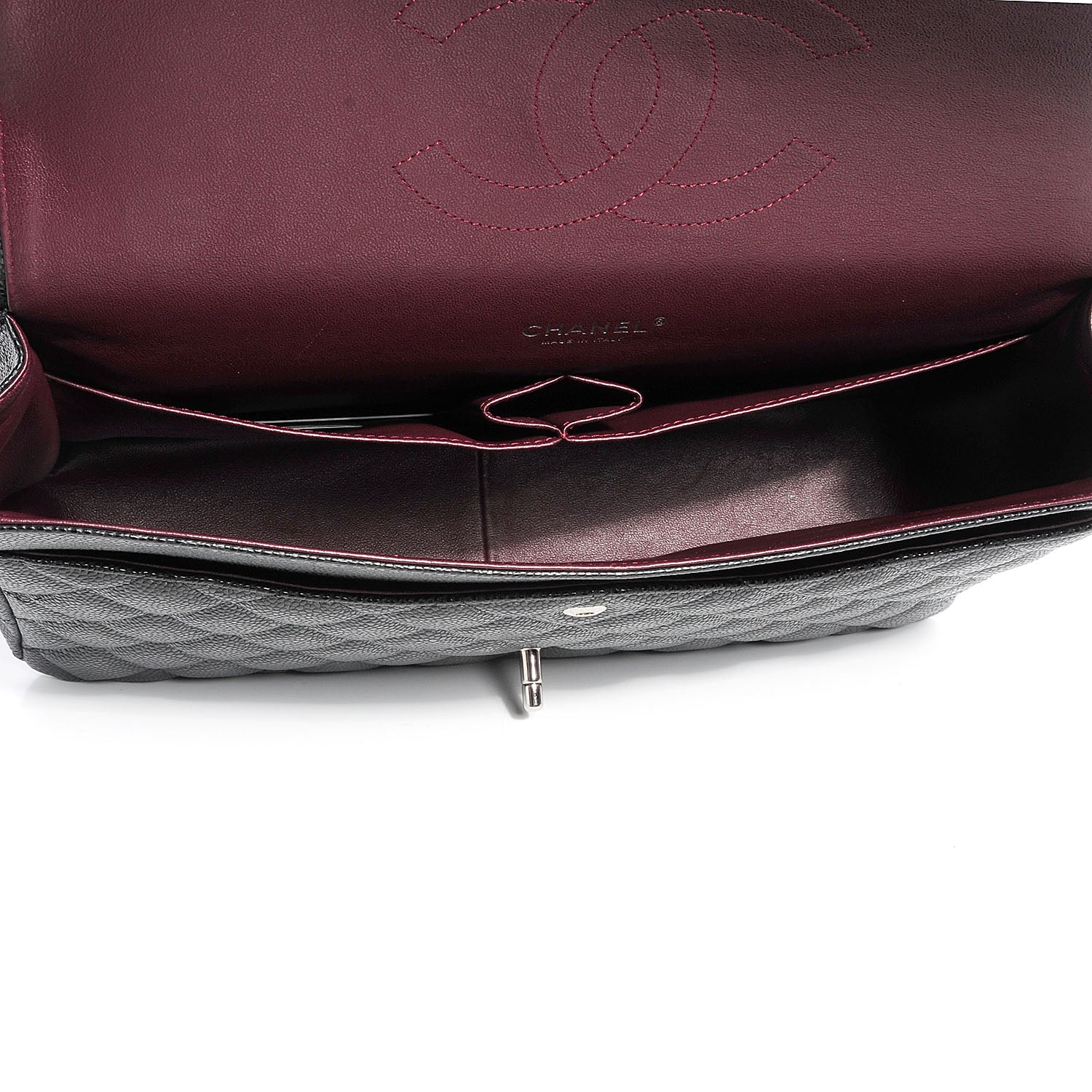 Chanel Caviar Quilted Maxi Double Flap Black 6 of 9