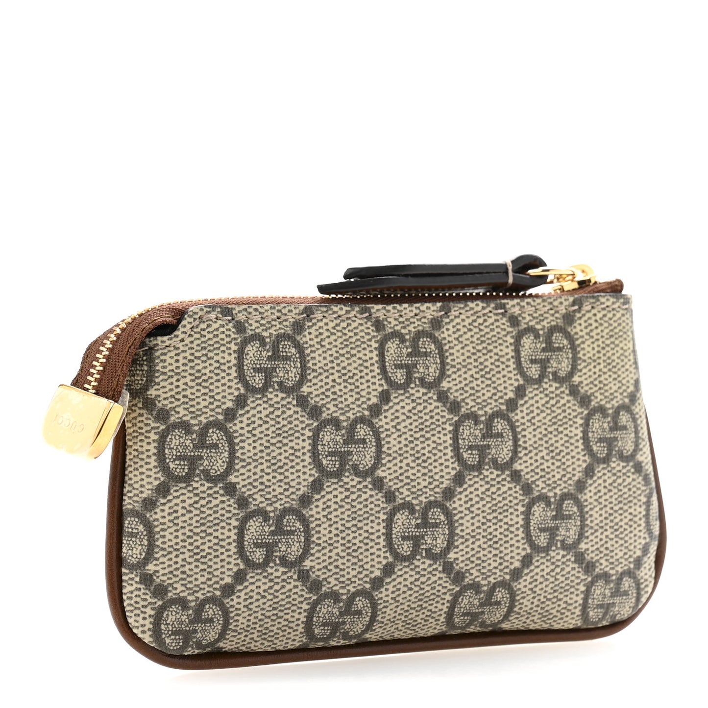 GG Supreme Monogram Key Case Brown