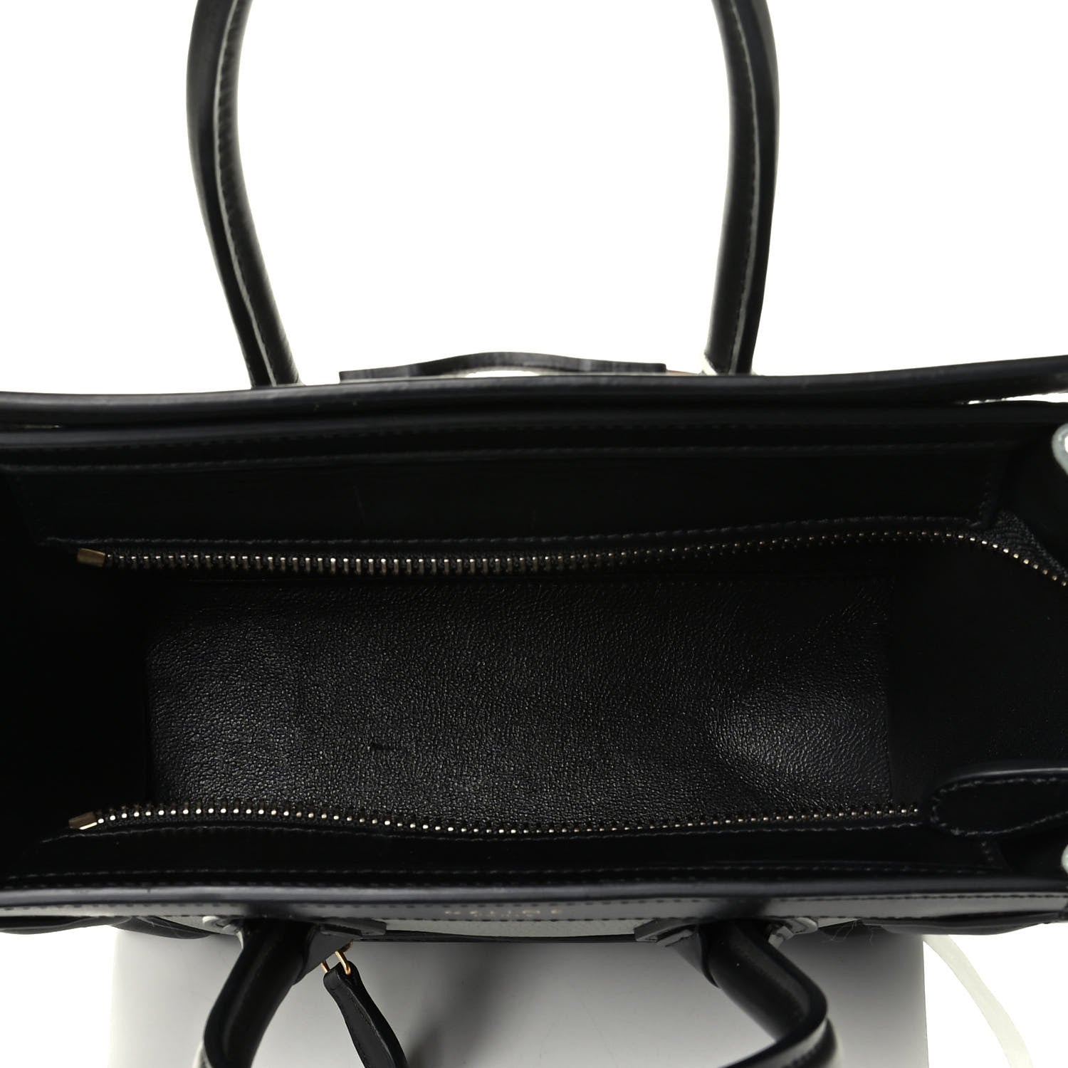 Celine Drummed Calfskin Nano Tri-Color Luggage 4 of 9