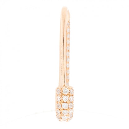 Anita Ko 18K Rose Gold Diamond Mini Safety Pin Earring 4 of 5