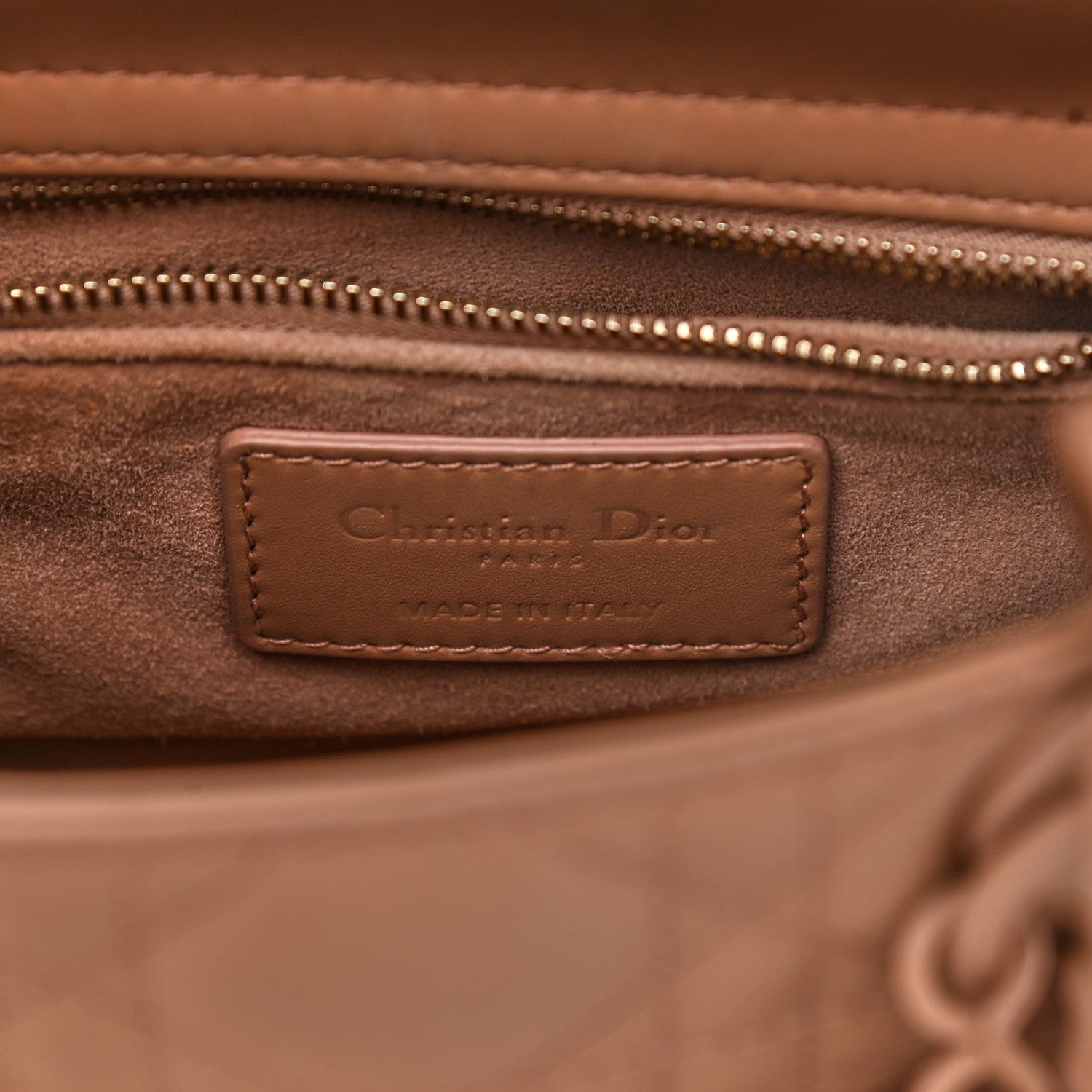 Christian Dior Ultra Matte Calfskin Cannage Mini Lady Dior Light Beige 6 of 10