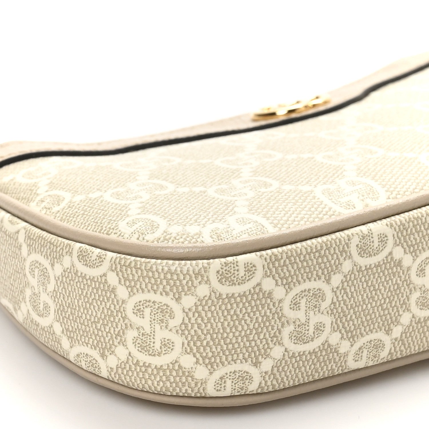 Gucci GG Supreme Monogram Textured Dollar Calfskin Web Mini