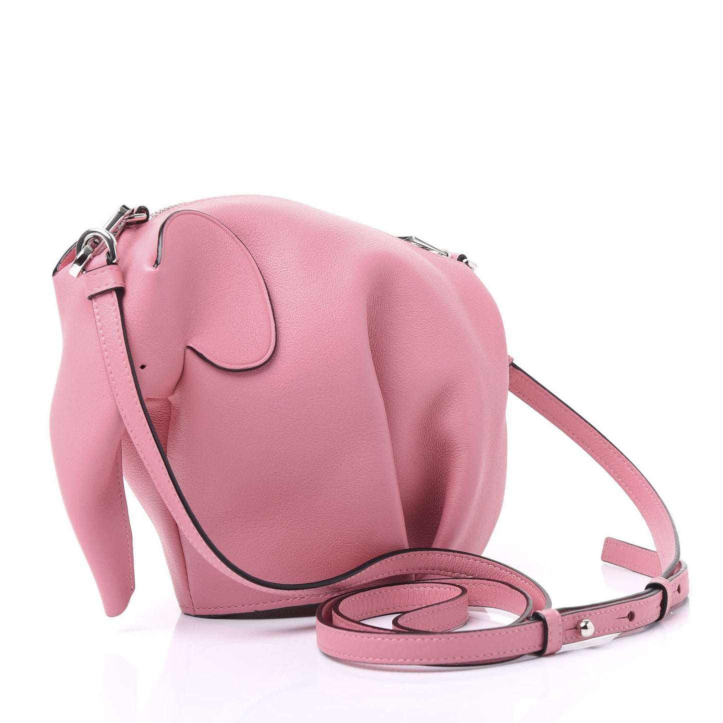 Calfskin Mini Elephant Crossbody Bag Candy