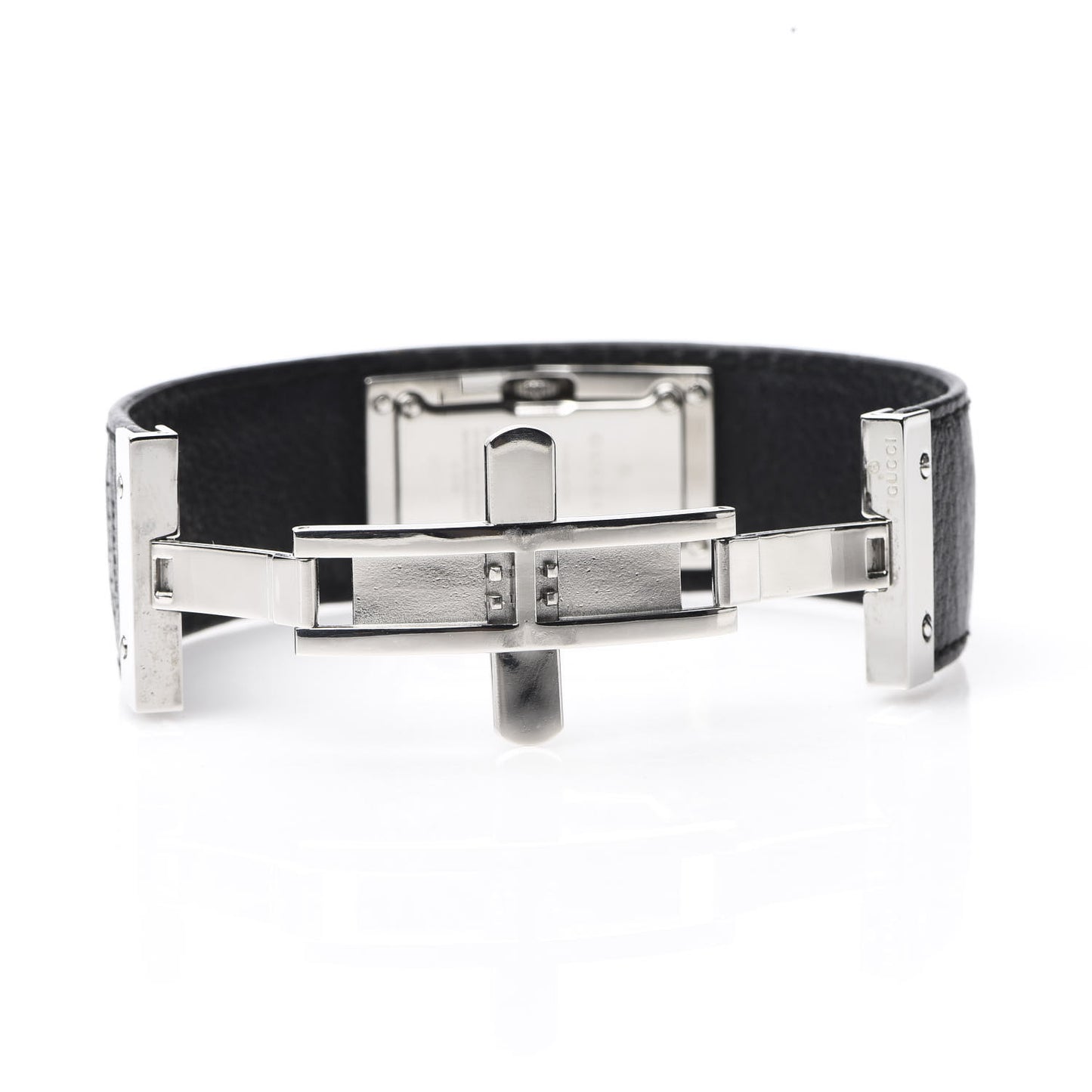 Stainless Steel Calfskin 18mm 7800S Quartz Watch Black