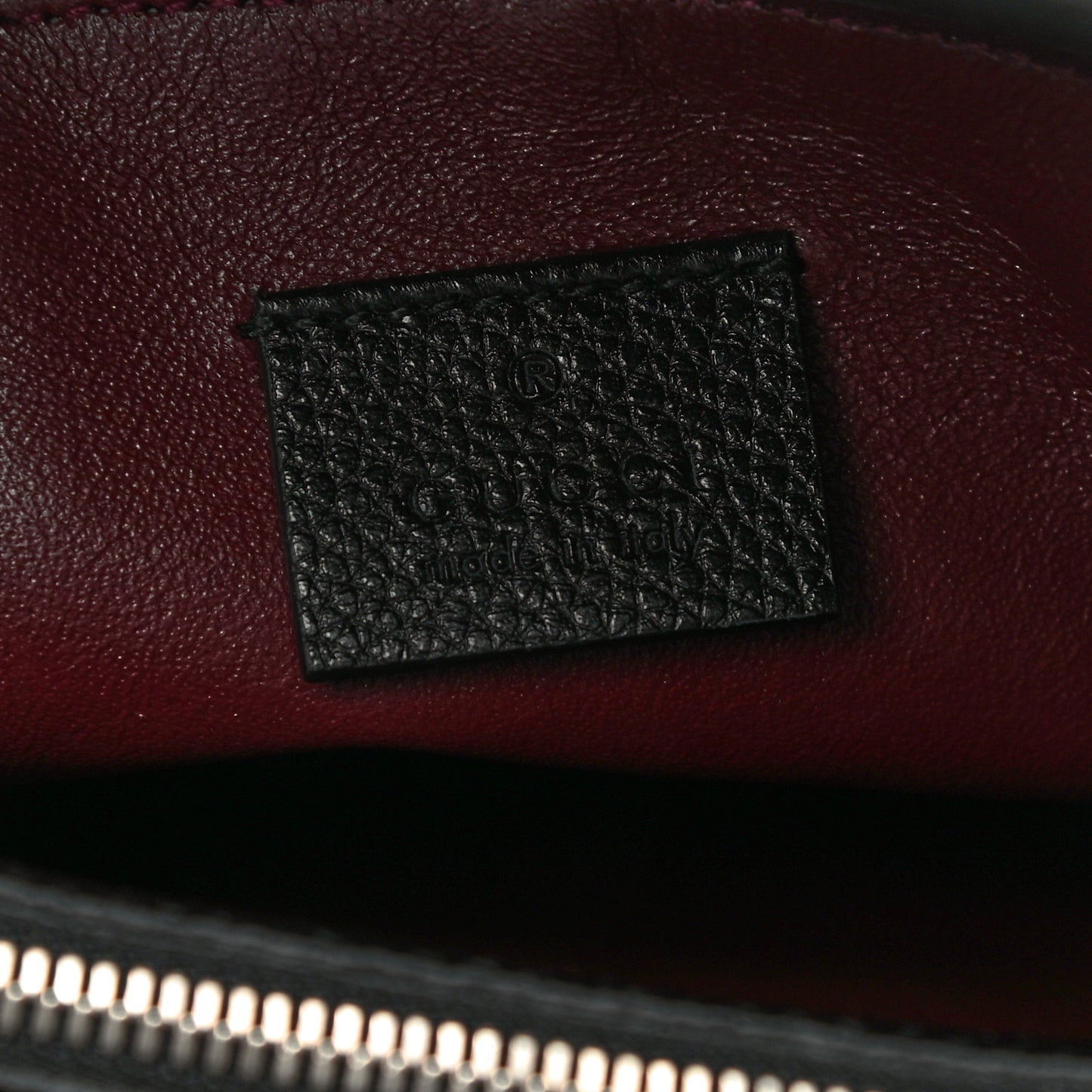 Grainy Calfskin Medium Zumi Top Handle Bag Black