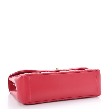 Chanel Lambskin Quilted Jumbo Mademoiselle Chic Flap Red 5 of 9