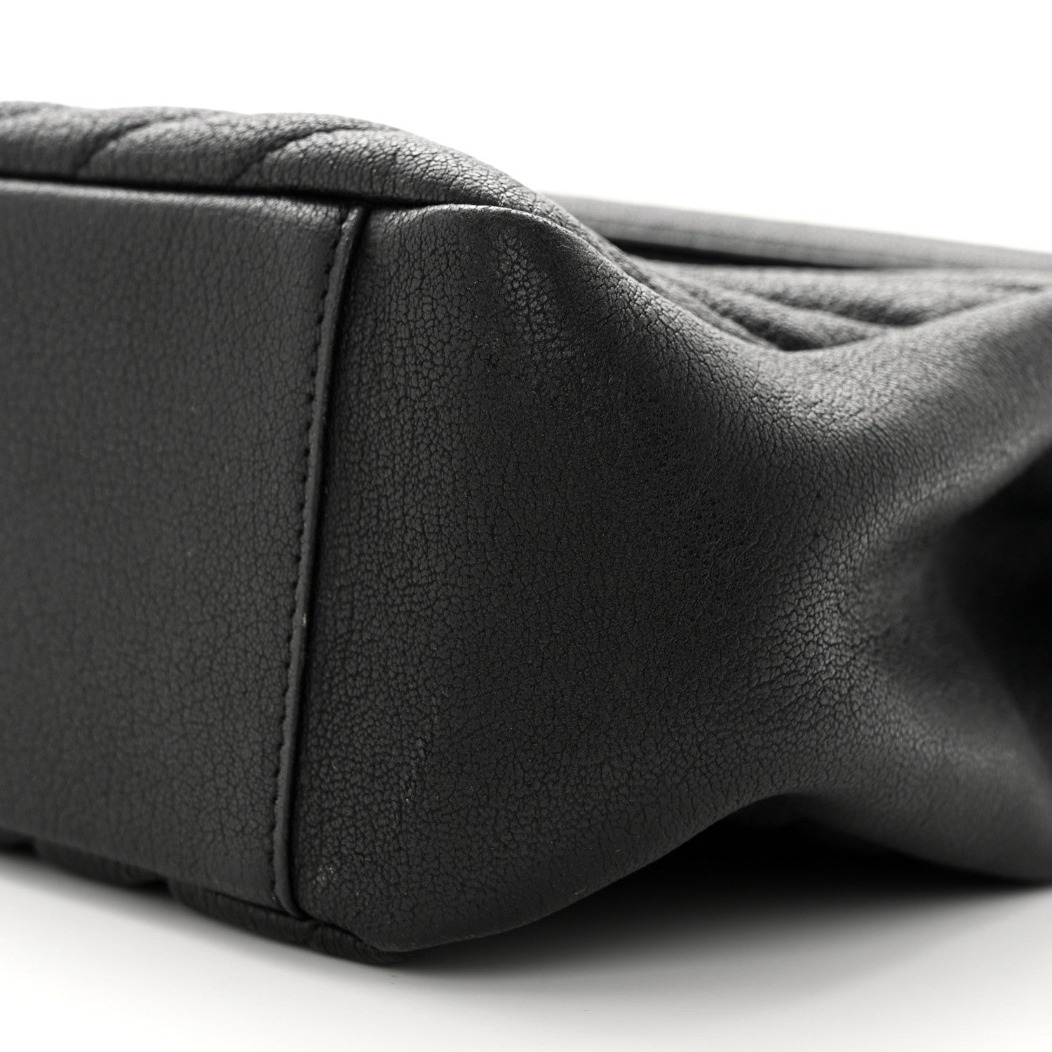 Saint Laurent Sheepskin Matelasse Chevron Monogram Large College Satchel Black 11 of 16