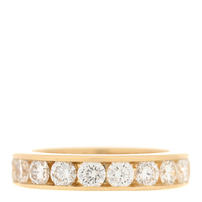 Tiffany 18K Yellow Gold Diamond 4mm Channel Set Band Ring 46 3.75 3 of 6