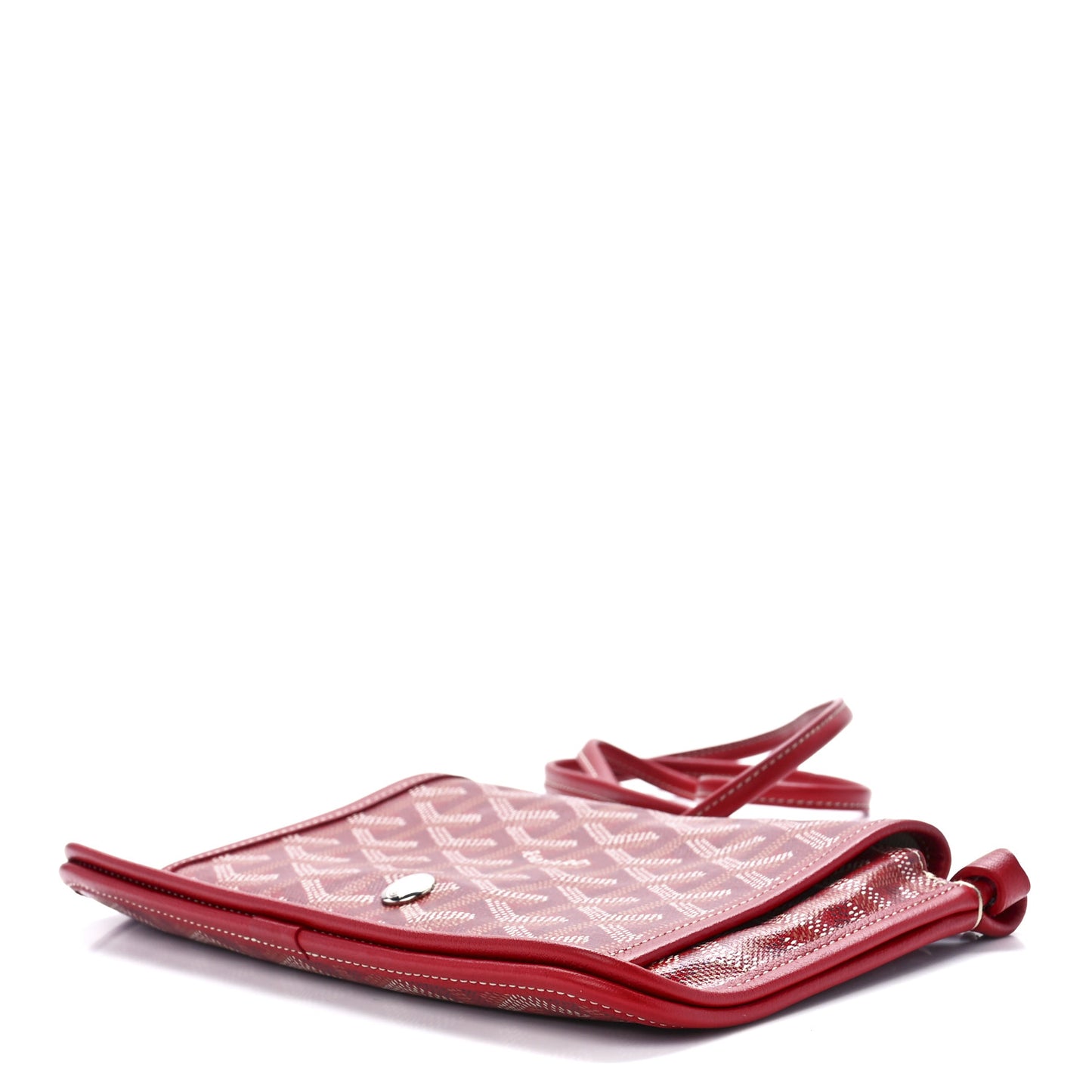 Goyardine Plumet Wallet Clutch Red