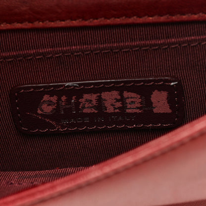 Chanel Lambskin Plexiglass Boy Brick Burgundy 6 of 10