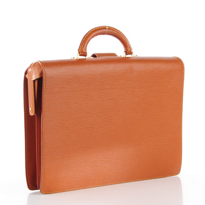 Louis Vuitton Epi Serviette Fermoir Briefcase Cipango 3 of 7
