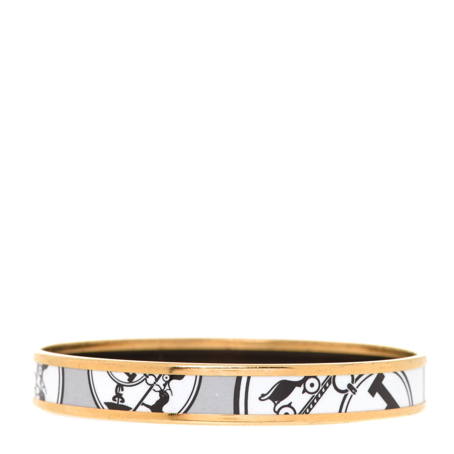 Enamel Printed Narrow Ex Libris Bracelet 65
