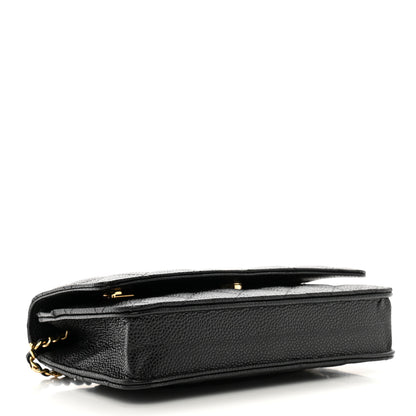 Chanel Caviar Quilted Wallet on Chain WOC Black 3 of 10