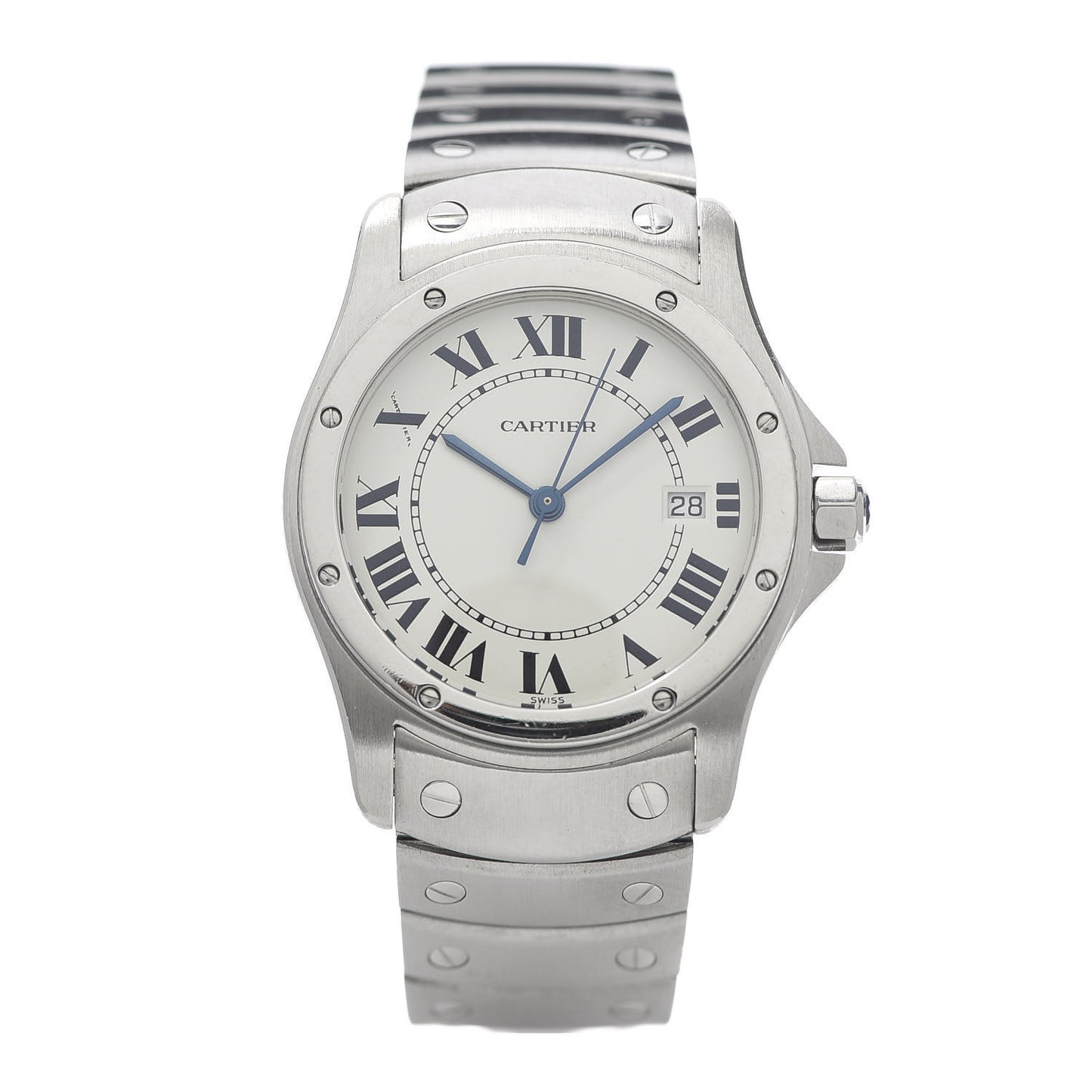 Stainless Steel 29mm Santos Cougar Quartz Watch