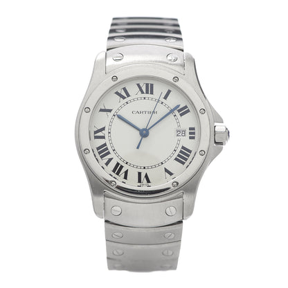 Cartier Stainless Steel 29mm Santos Cougar Quartz Watch 1 of 6