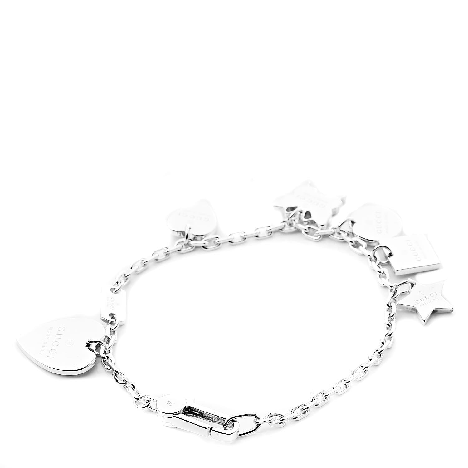 Gucci Sterling Silver Trademark Charm Bracelet 3 of 4