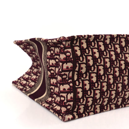 Christian Dior Oblique Medium Book Tote Burgundy Multicolor 8 of 9