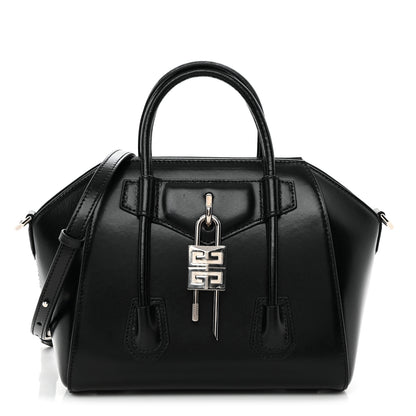 Givenchy Box Calfskin Padded Mini Lock Antigona Shoulder Bag Black 1 of 10