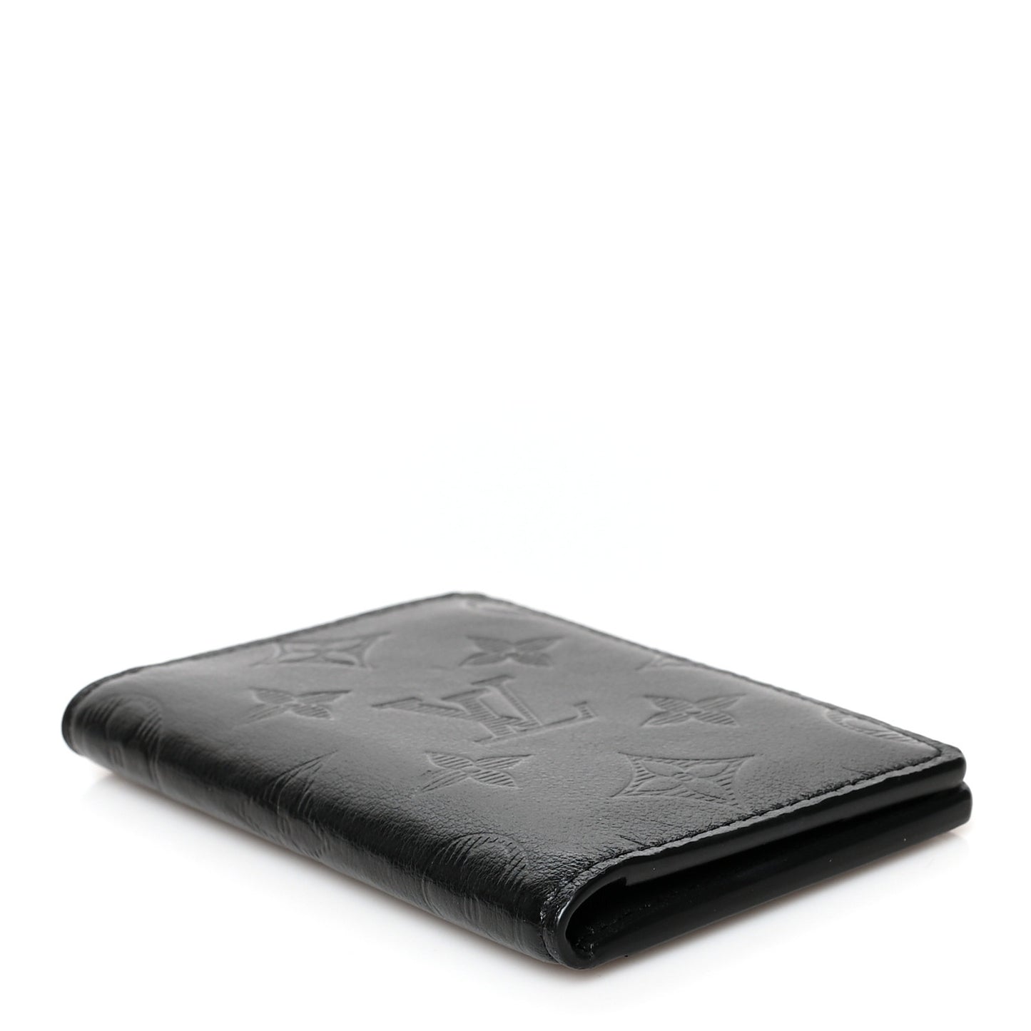 Calfskin Monogram Shadow Pocket Organizer Black