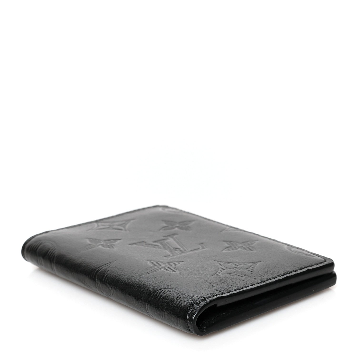 Louis Vuitton Calfskin Monogram Shadow Pocket Organizer Black 4 of 7