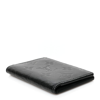 Louis Vuitton Calfskin Monogram Shadow Pocket Organizer Black 4 of 7