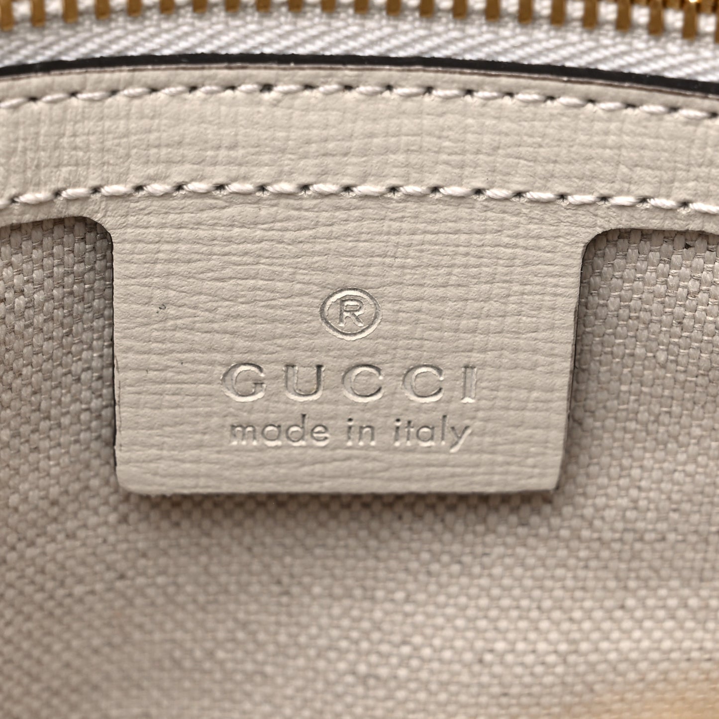 GG Supreme Monogram Azalea Calfskin Small Horsebit 1955 Top Handle Bag Beige Ebony Mystic White