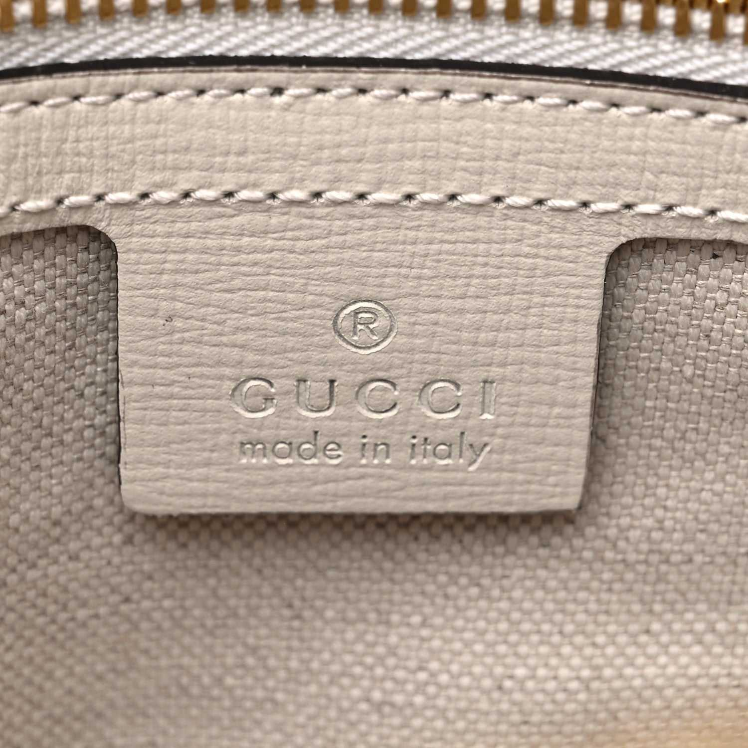 Gucci GG Supreme Monogram Azalea Calfskin Small Horsebit 1955 Top Handle Bag Beige Ebony Mystic White 5 of 8
