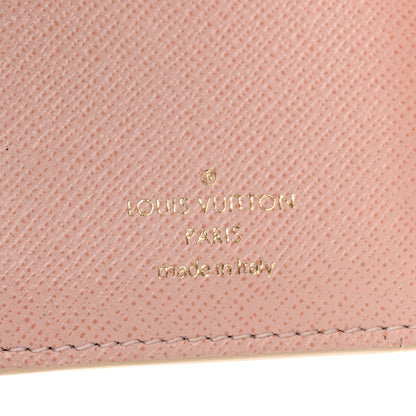 Louis Vuitton Damier Azur Victorine Wallet Rose Ballerine 6 of 9