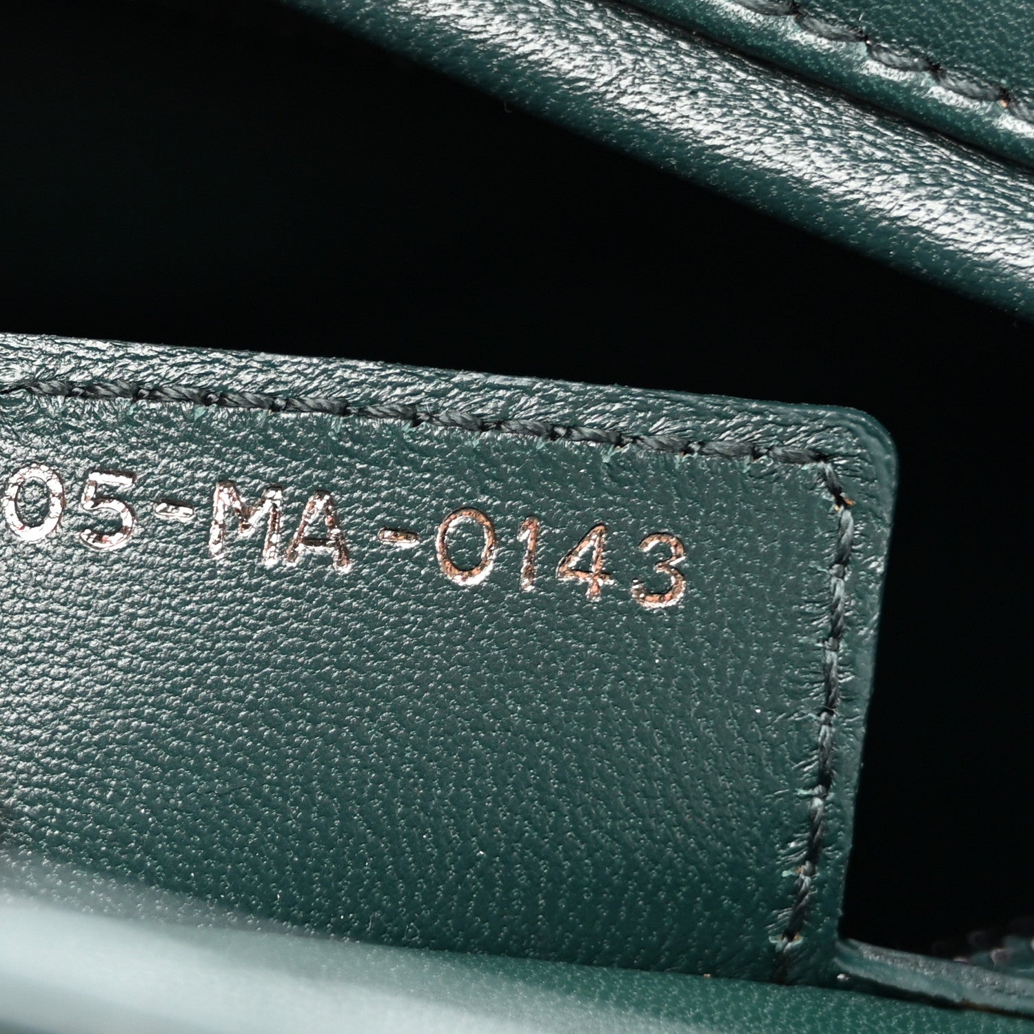 Christian Dior Lambskin Cannage Large Lady Dior Dark Green 7 of 13