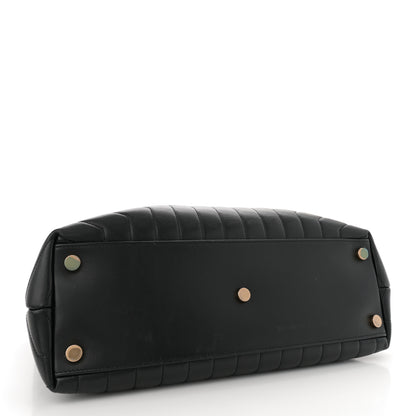 Saint Laurent Calfskin Y Quilted Monogram Large Loulou Chain Satchel Black 4 of 14