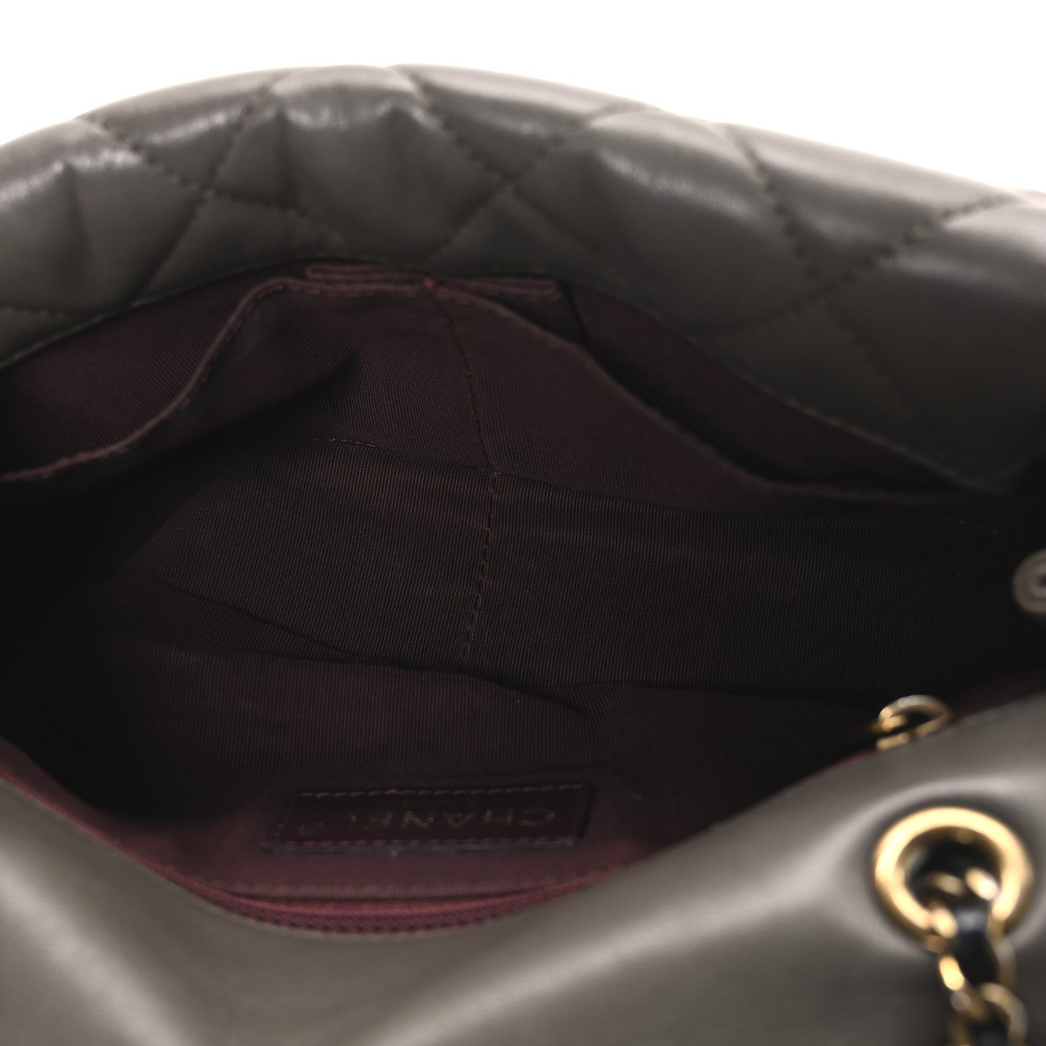 Chanel Lambskin Quilted Tri-Color Small Double Flap Black Taupe Brown 5 of 10