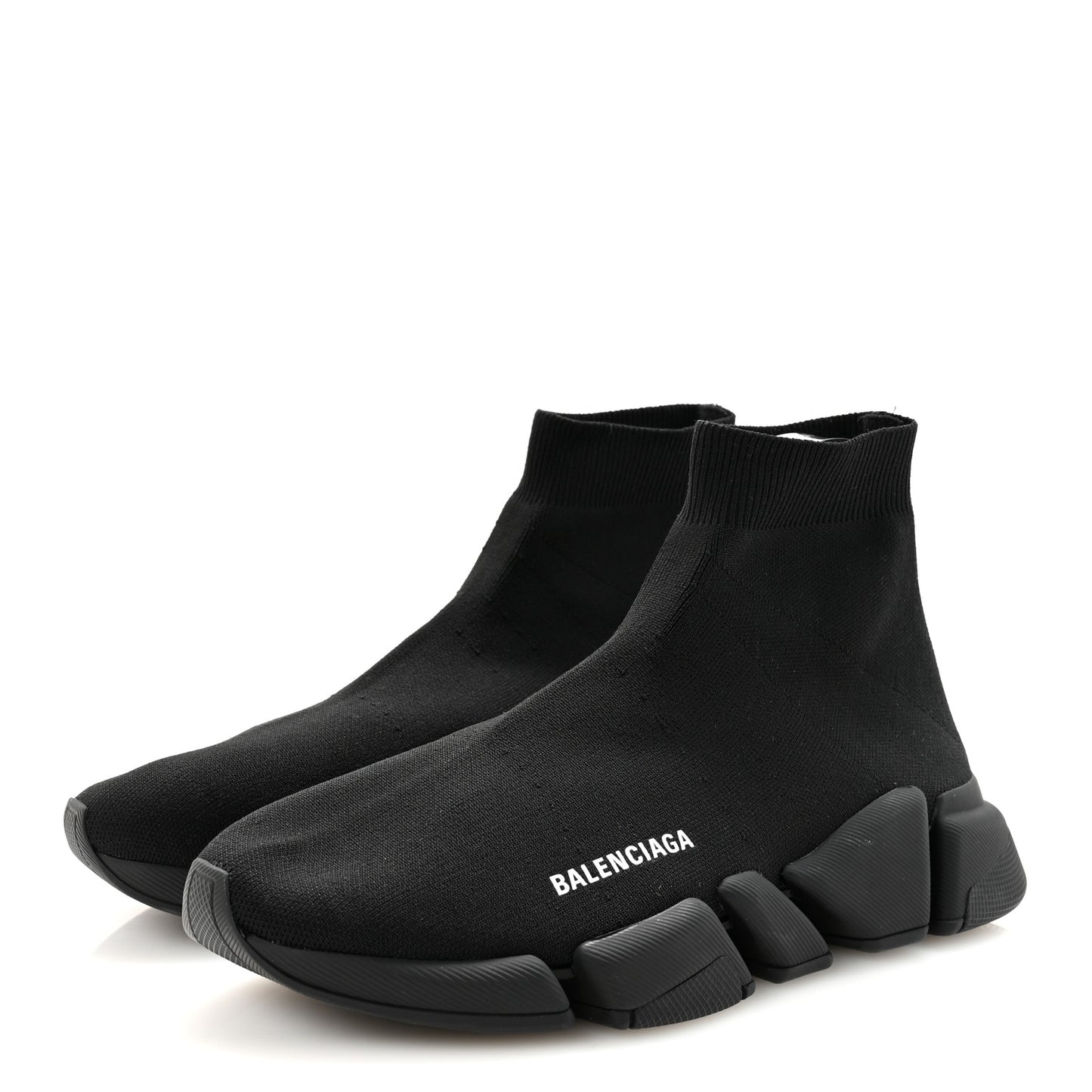 Neoprene Knit Mens Speed Sneakers 41 Black White
