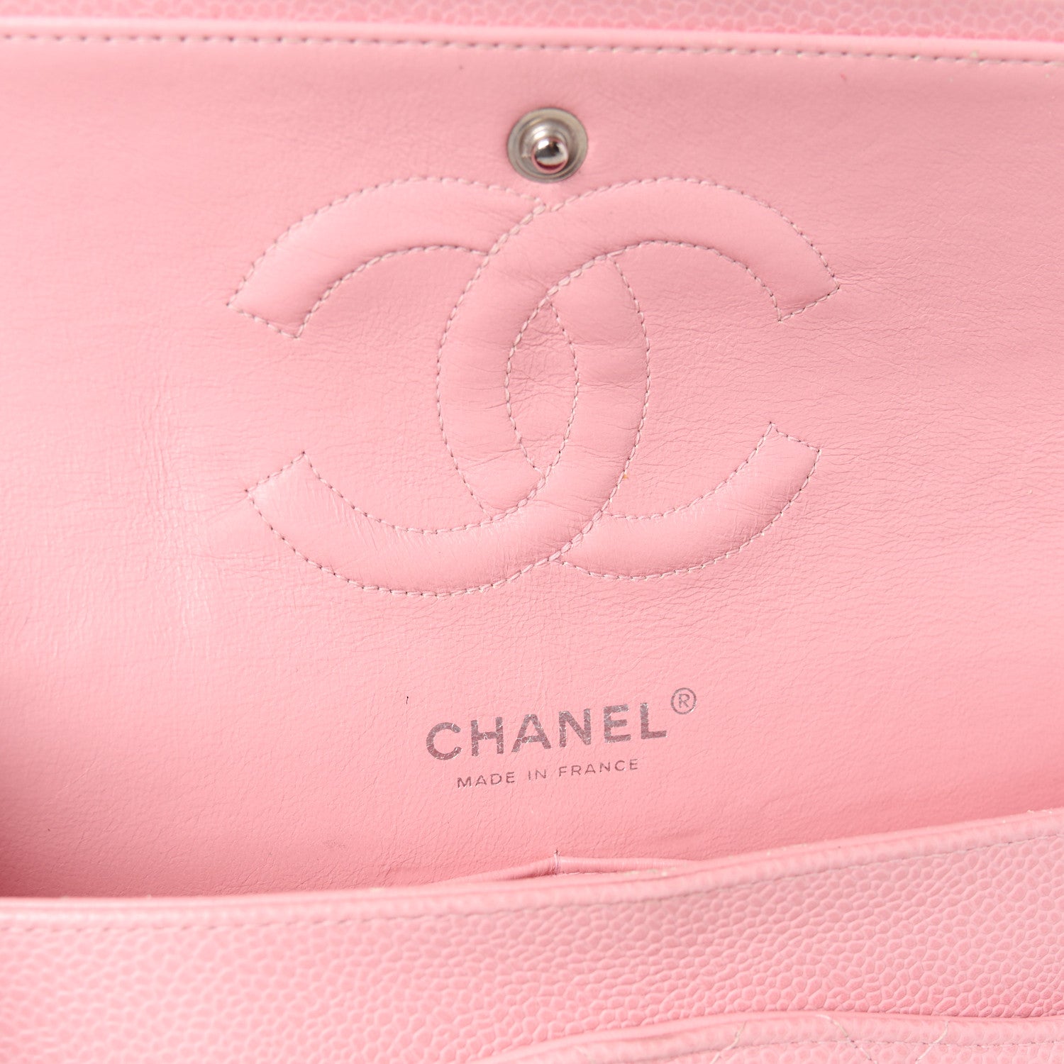 Chanel Caviar Quilted Medium Double Flap Light Pink 6 of 12
