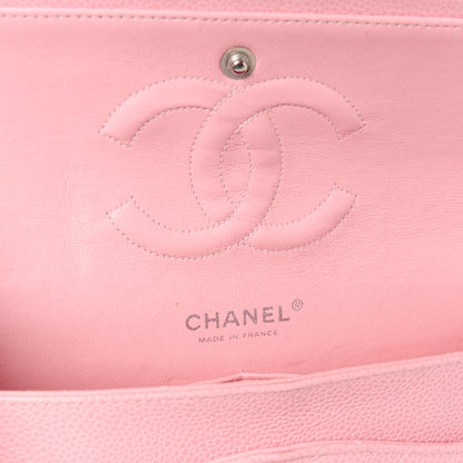 Chanel Caviar Quilted Medium Double Flap Light Pink 6 of 12