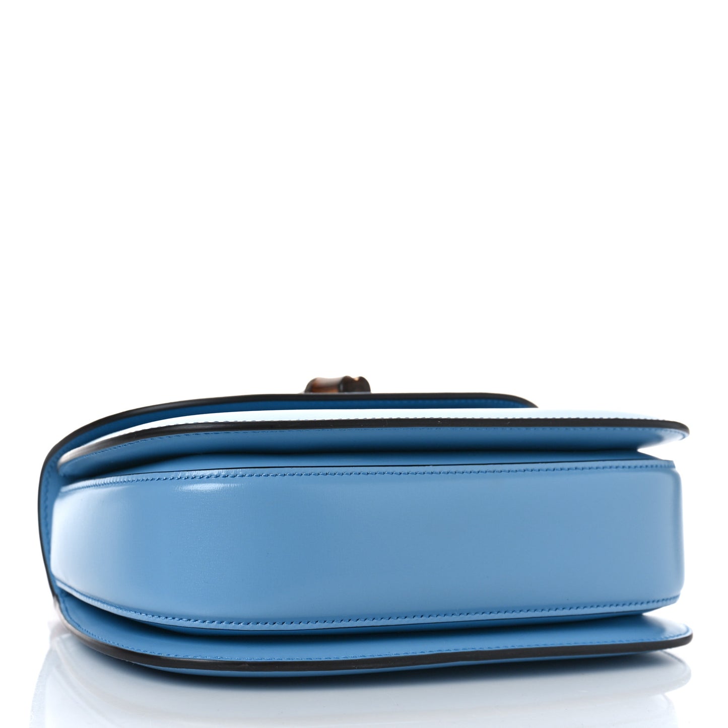 Boarded Dyana Lux Calfskin Web Small Bamboo 1947 Top Handle Bag Blue