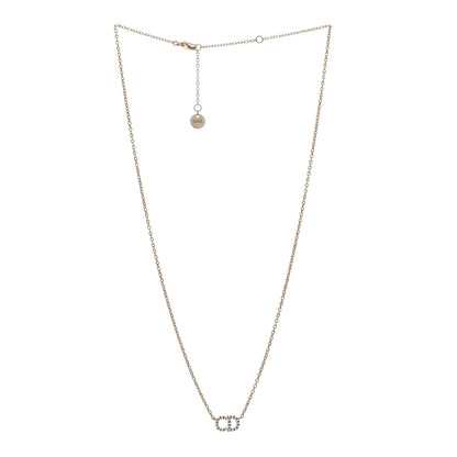 Christian Dior Metal Crystal Clair D Lune Necklace Gold 3 of 5