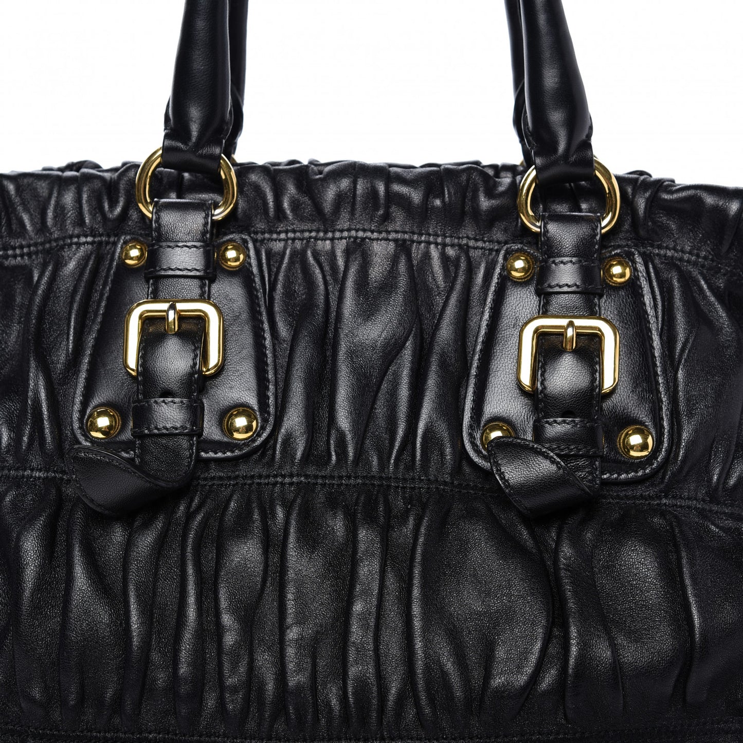 Nappa Gaufre Tote Black