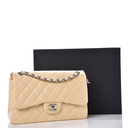 Chanel Caviar Quilted Jumbo Double Flap Beige Clair 10 of 10