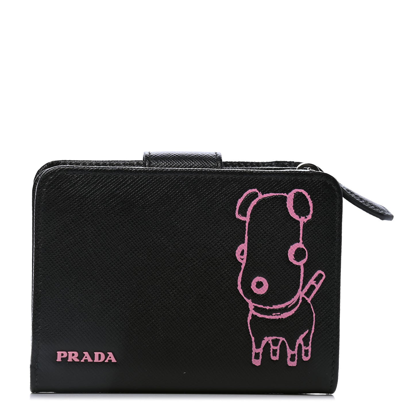Saffiano Small Pradamalia Wallet Black