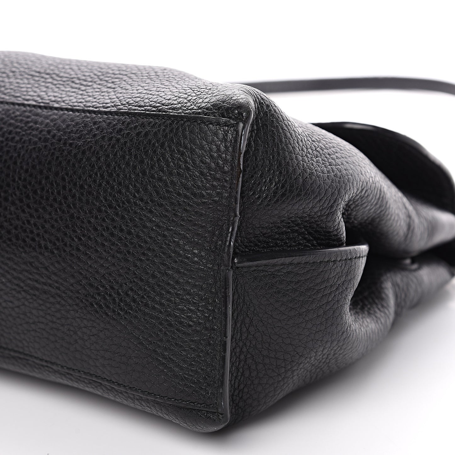 Cellarius Calfskin Medium Bamboo Daily Top Handle Bag Black