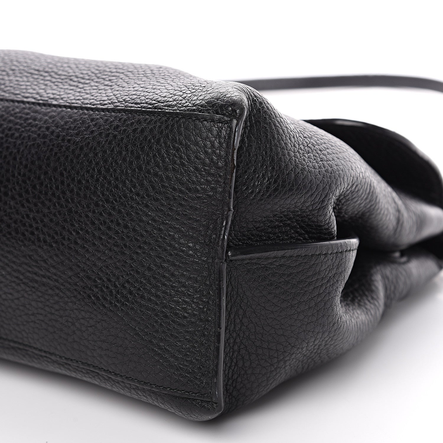 Gucci Cellarius Calfskin Medium Bamboo Daily Top Handle Bag Black 8 of 15