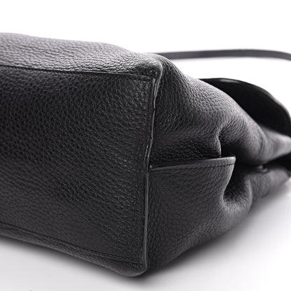 Gucci Cellarius Calfskin Medium Bamboo Daily Top Handle Bag Black 8 of 15