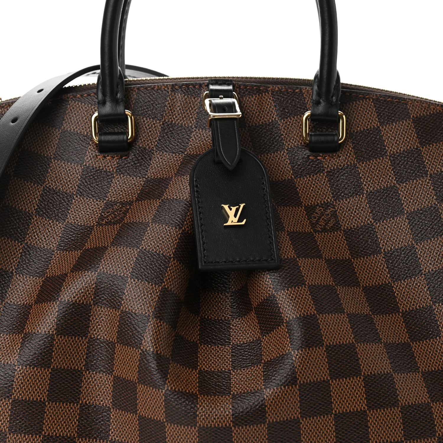 Louis Vuitton Damier Ebene Odeon Tote MM Black 7 of 10