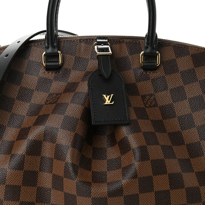 Louis Vuitton Damier Ebene Odeon Tote MM Black 7 of 10